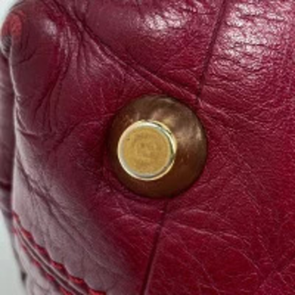 Chloe Shoulder Bag red 2way leather Red